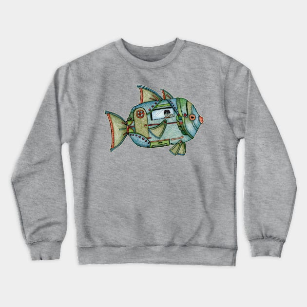 Aqua Gypsy Crewneck Sweatshirt by micklyn